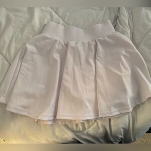 White Women's Tennis Skirt